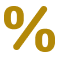 percent sign icon